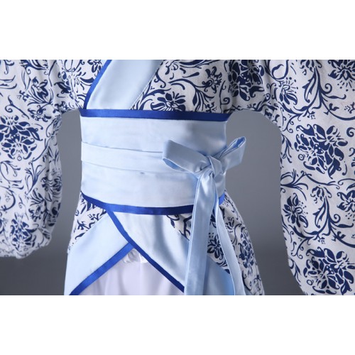 Chinese ancient traditional hanfu costumes girls hanfu child clothing cosplay party dresses dance Tang Dynasty costumes outfits